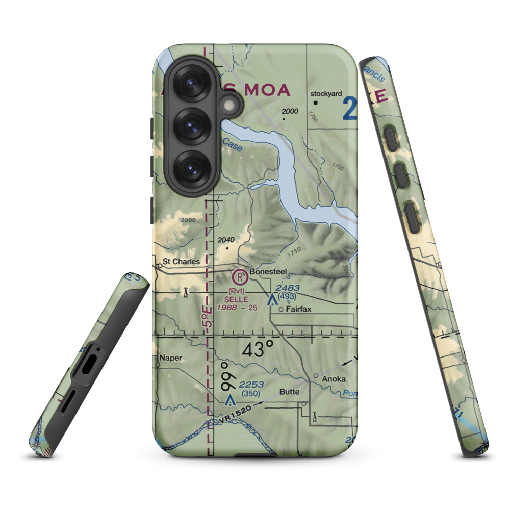 Pepper Port Airport (2SD2) VFR Sectional Samsung Phone Case Samsung Galaxy S25 Plus model shown