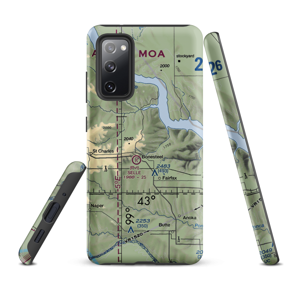 Pepper Port Airport (2SD2) VFR Sectional Samsung Phone Case Samsung Galaxy S20 FE model shown