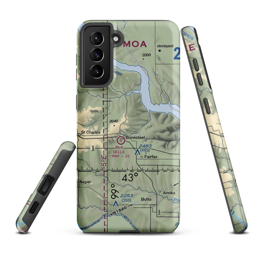 Pepper Port Airport (2SD2) VFR Sectional Samsung Phone Case Samsung Galaxy S21 Plus model shown