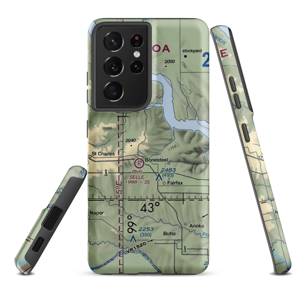 Pepper Port Airport (2SD2) VFR Sectional Samsung Phone Case Samsung Galaxy S21 Ultra model shown