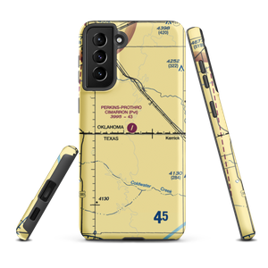 Perkins Prothro Cimarron Ranch Airport (5TE4) VFR Sectional Samsung Phone Case