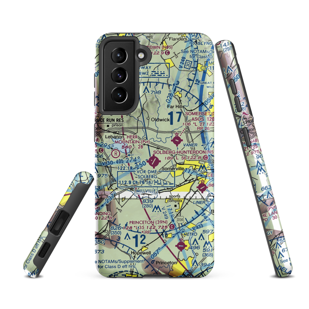 Peters Airport (4NJ8) VFR Sectional Samsung Phone Case Samsung Galaxy S21 Ultra model shown
