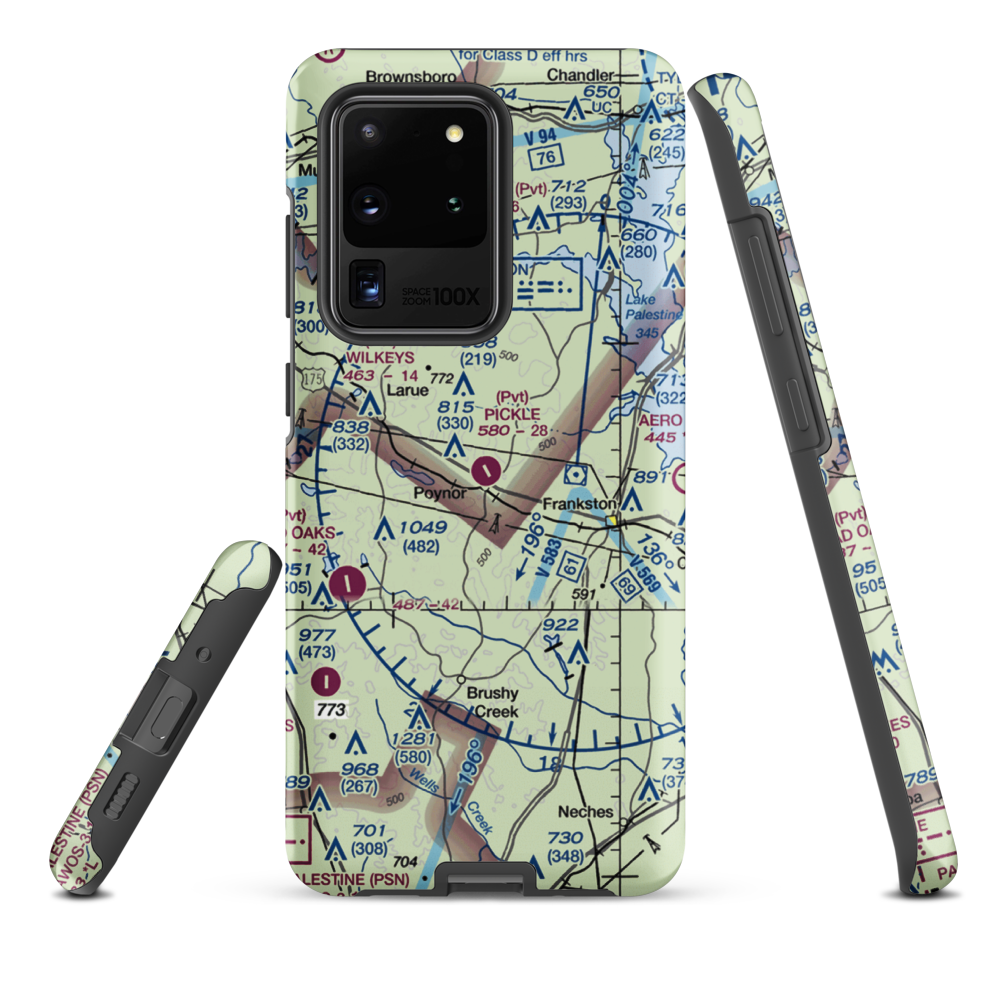 Pickle Plantation Airport (XS91) VFR Sectional Samsung Phone Case Samsung Galaxy S20 Ultra model shown