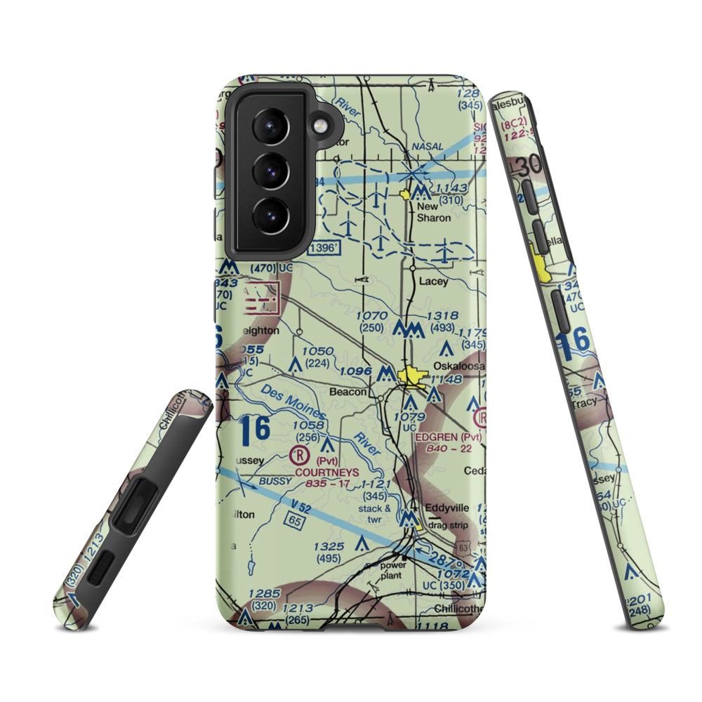 Pierson Field (IA32) VFR Sectional Samsung Phone Case Samsung Galaxy S21 FE model shown