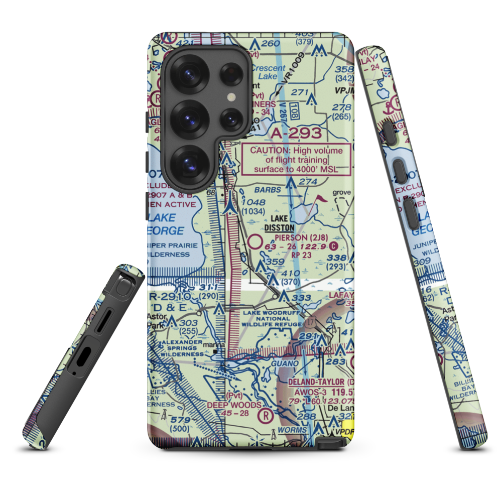 Pierson Municipal Airport (2J8) VFR Sectional Samsung Phone Case Samsung Galaxy S25 Ultra model shown