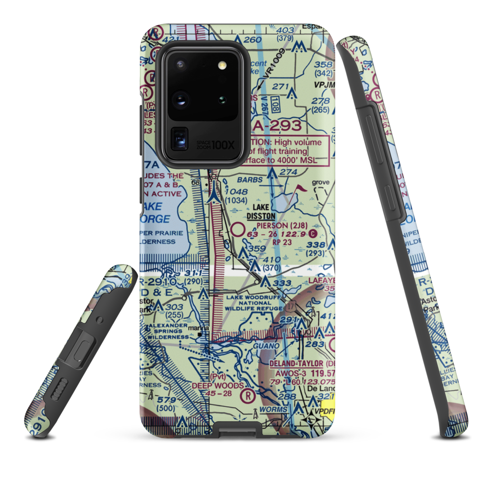 Pierson Municipal Airport (2J8) VFR Sectional Samsung Phone Case Samsung Galaxy S20 Ultra model shown