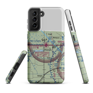 Piney Pinecreek Border Airport (48Y) VFR Sectional Samsung Phone Case