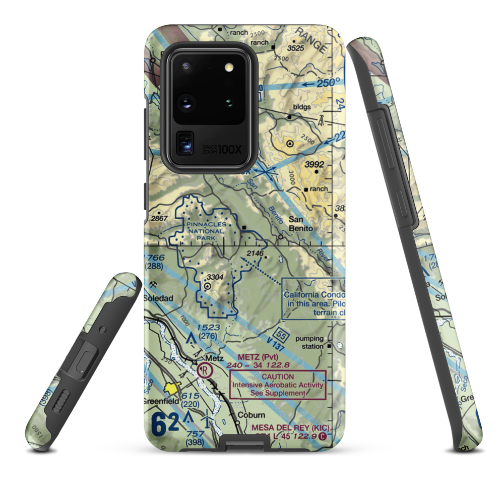 Pinnacles Ranch Airport (O23) VFR Sectional Samsung Phone Case Samsung Galaxy S20 Ultra model shown