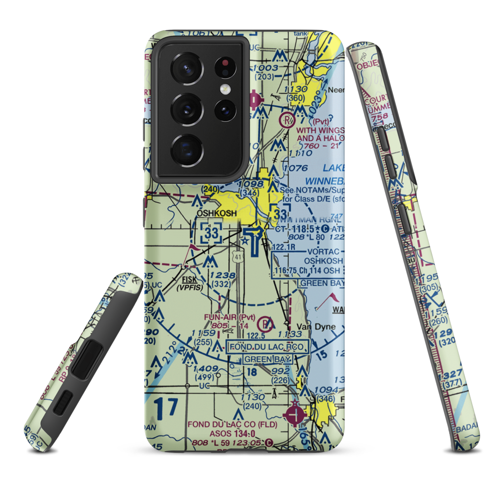 Pioneer Airport (WS17) VFR Sectional Samsung Phone Case Samsung Galaxy S21 Ultra model shown