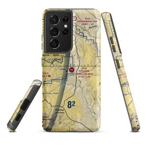 Pitcock Rosillos Mountain Ranch Airport (09TS) VFR Sectional Samsung Phone Case