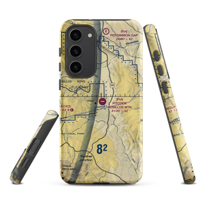 Pitcock Rosillos Mountain Ranch Airport (09TS) VFR Sectional Samsung Phone Case