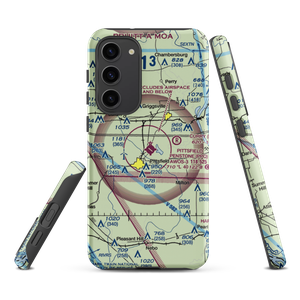 Pittsfield Penstone Municipal Airport (PPQ) VFR Sectional Samsung Phone Case