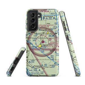 Pittsfield Penstone Municipal Airport (PPQ) VFR Sectional Samsung Phone Case