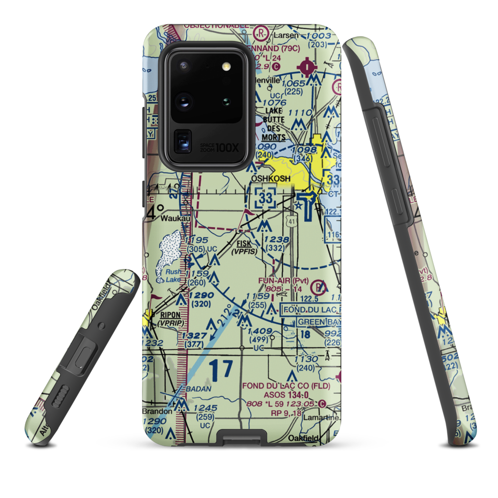 Planeacres Airport (2WN7) VFR Sectional Samsung Phone Case Samsung Galaxy S20 Ultra model shown