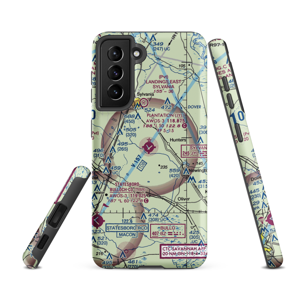 Plantation Airpark (JYL) VFR Sectional Samsung Phone Case Samsung Galaxy S21 FE model shown