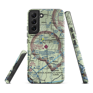 Platteville Municipal Airport (PVB) VFR Sectional Samsung Phone Case