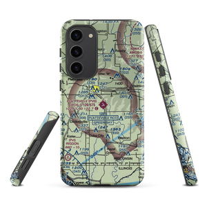 Platteville Municipal Airport (PVB) VFR Sectional Samsung Phone Case