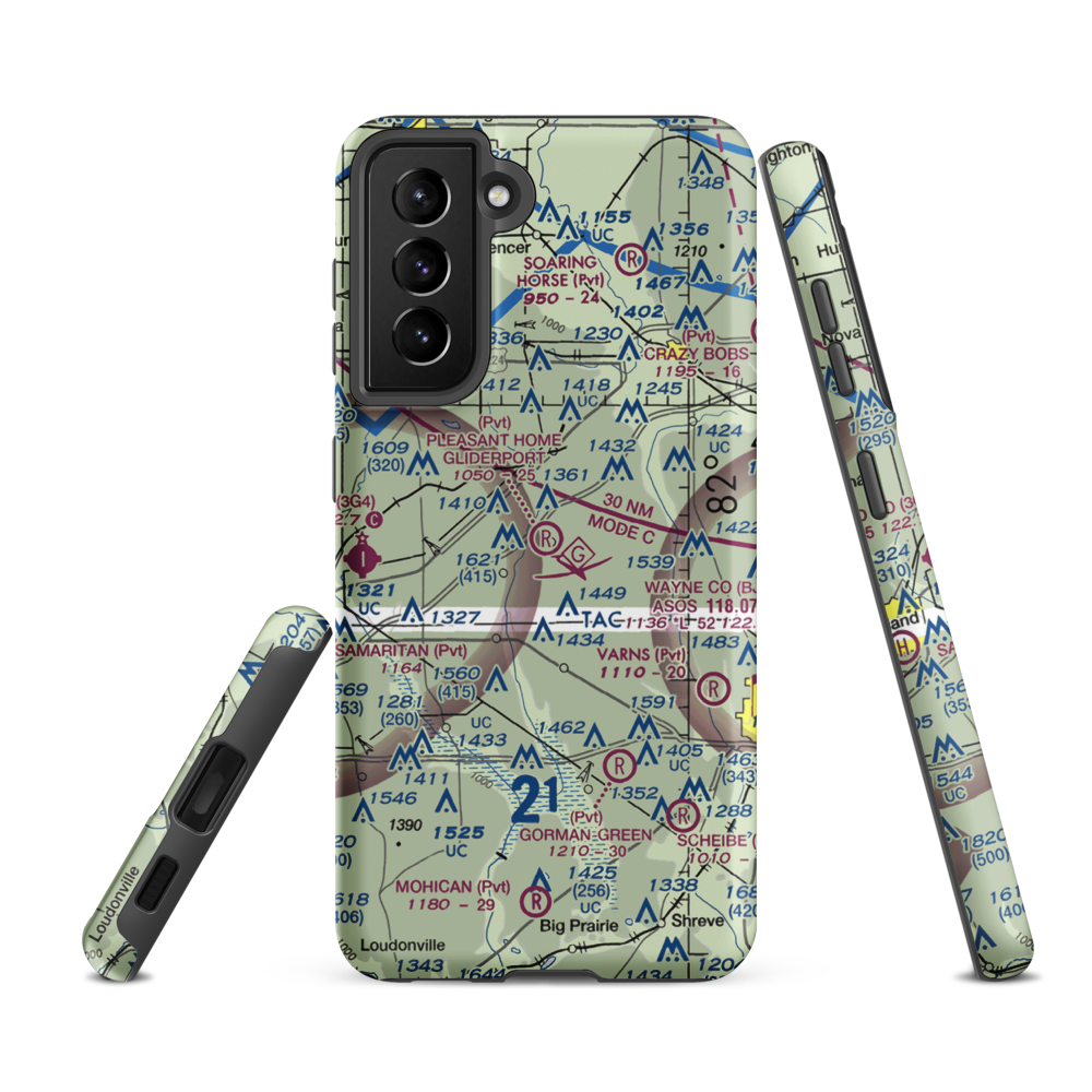 Pleasant Home Gliding Club Gliderport (14OI) VFR Sectional Samsung Phone Case Samsung Galaxy S21 Ultra model shown