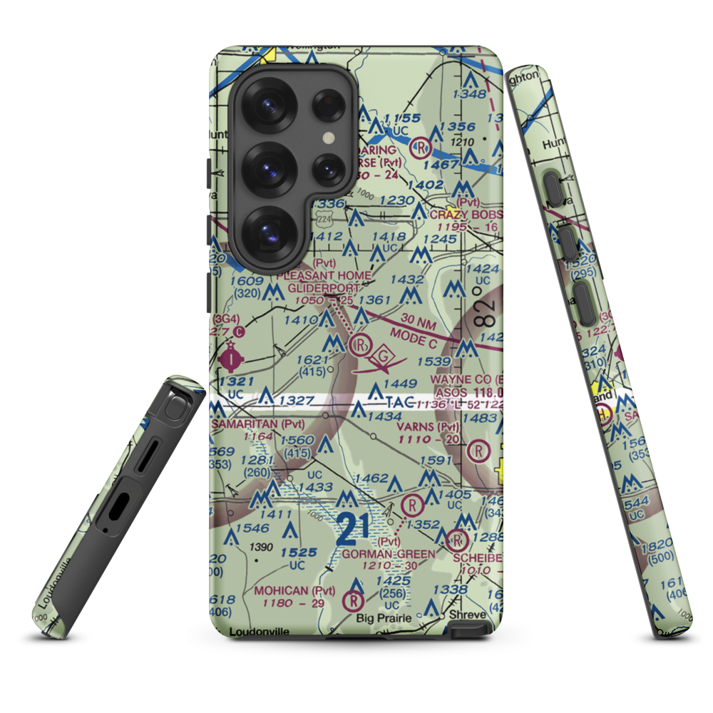 Pleasant Home Gliding Club Gliderport (14OI) VFR Sectional Samsung Phone Case Samsung Galaxy S25 Ultra model shown