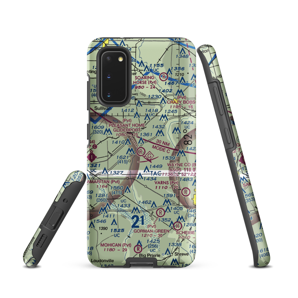 Pleasant Home Gliding Club Gliderport (14OI) VFR Sectional Samsung Phone Case Samsung Galaxy S20 model shown