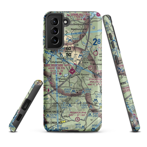 Pocono Mountains Municipal Airport (MPO) VFR Sectional Samsung Phone Case