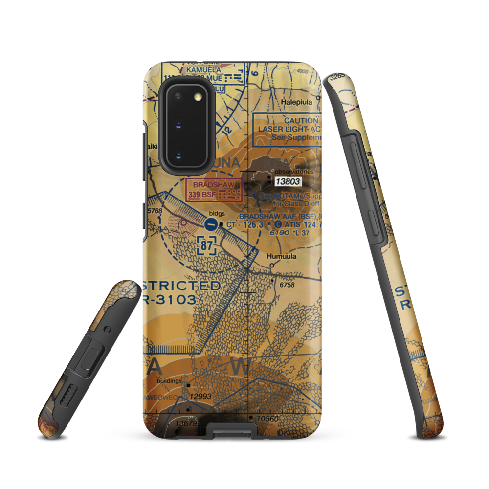 Pohakuloa Training Area (US-0224) VFR Sectional Samsung Phone Case Samsung Galaxy S20 model shown