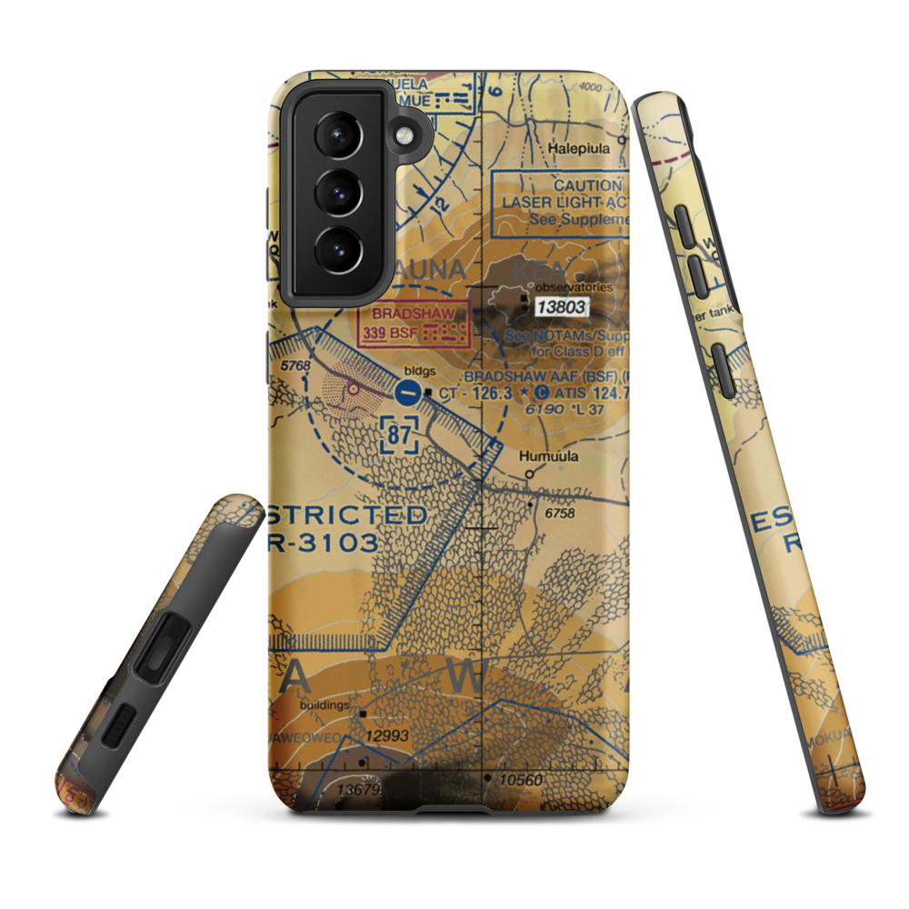 Pohakuloa Training Area (US-0224) VFR Sectional Samsung Phone Case Samsung Galaxy S21 Plus model shown