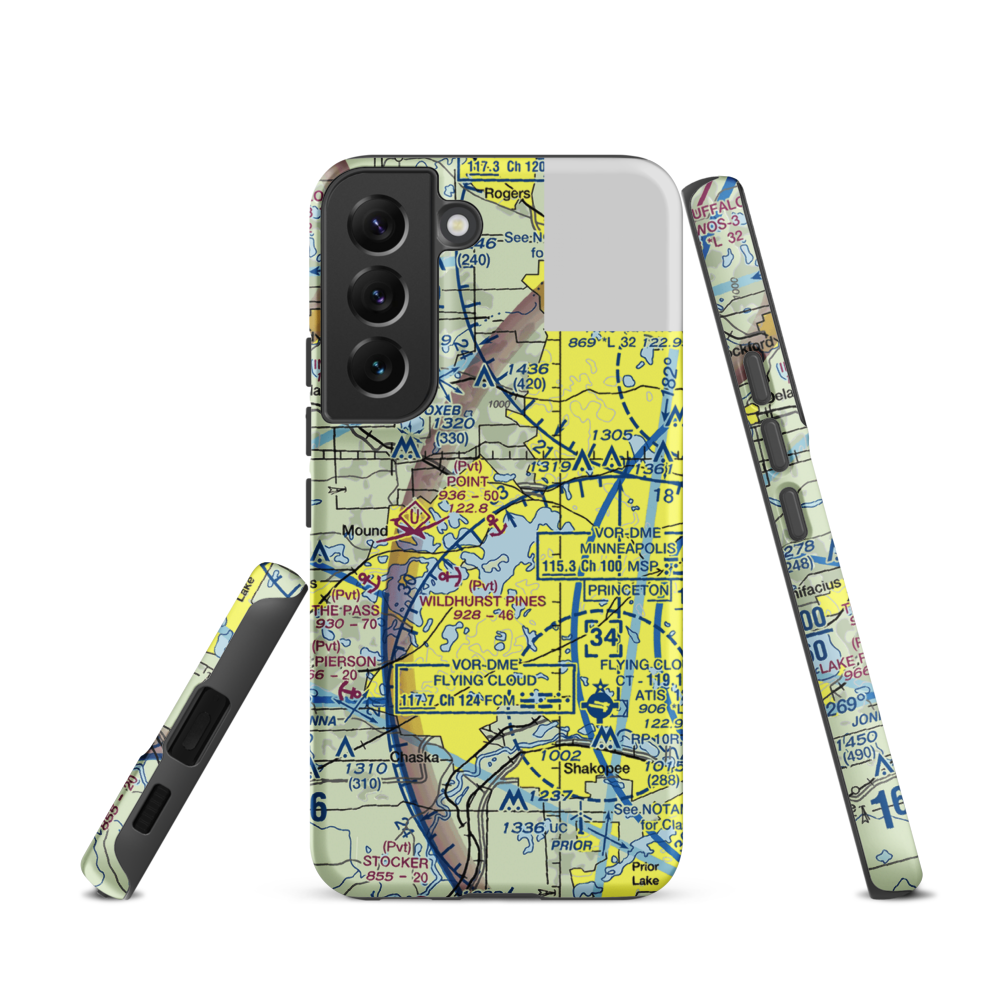 Point Seaplane Base (11MN) VFR Sectional Samsung Phone Case Samsung Galaxy S22 model shown