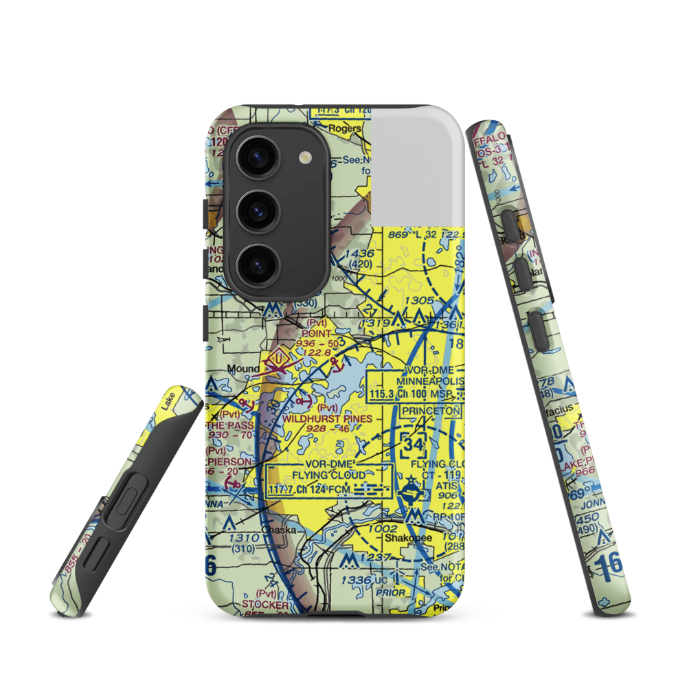 Point Seaplane Base (11MN) VFR Sectional Samsung Phone Case Samsung Galaxy S23 model shown
