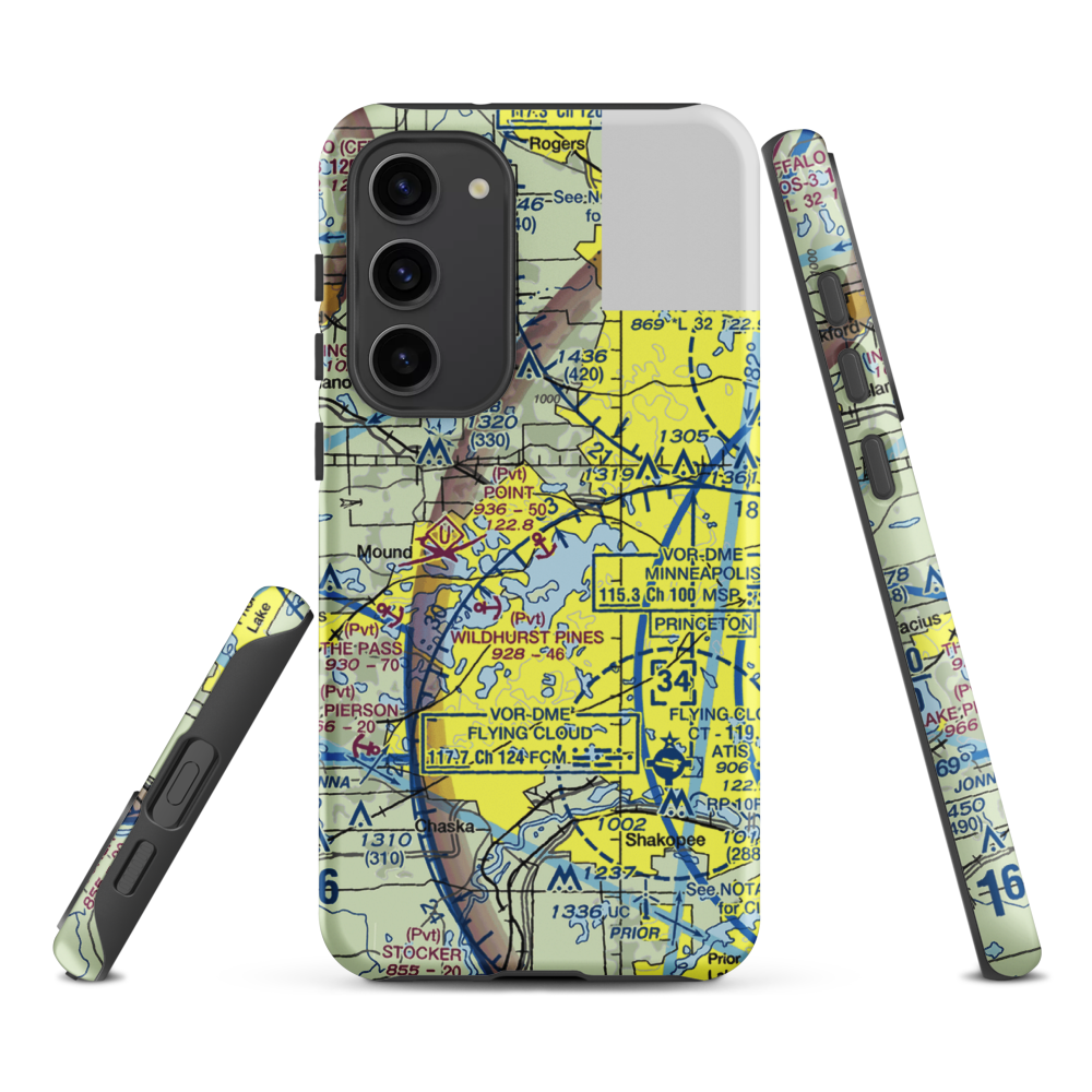 Point Seaplane Base (11MN) VFR Sectional Samsung Phone Case Samsung Galaxy S23 Plus model shown