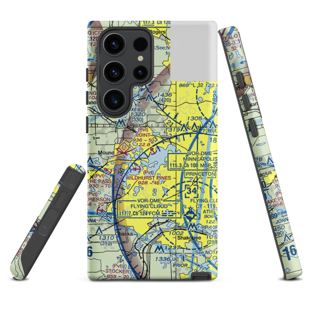 Point Seaplane Base (11MN) VFR Sectional Samsung Phone Case Samsung Galaxy S23 Ultra model shown