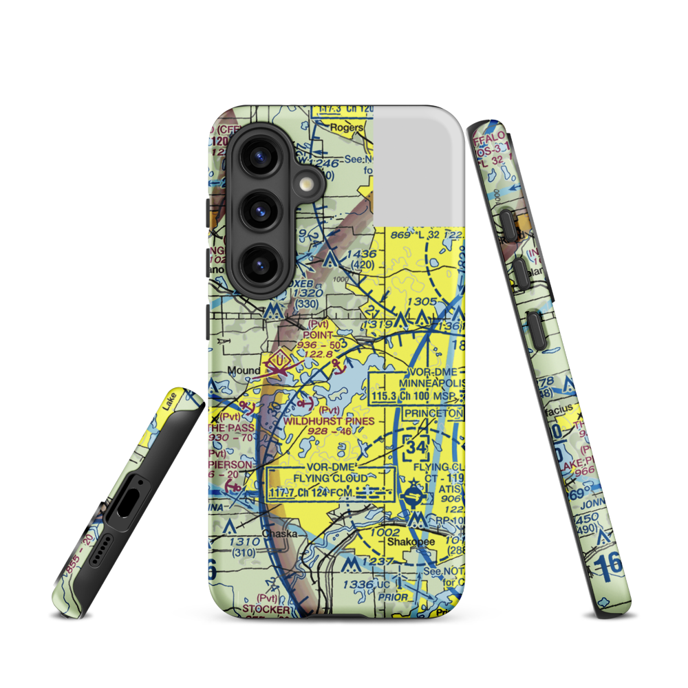 Point Seaplane Base (11MN) VFR Sectional Samsung Phone Case Samsung Galaxy S24 model shown