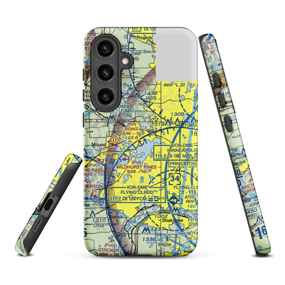 Point Seaplane Base (11MN) VFR Sectional Samsung Phone Case Samsung Galaxy S24 Plus model shown