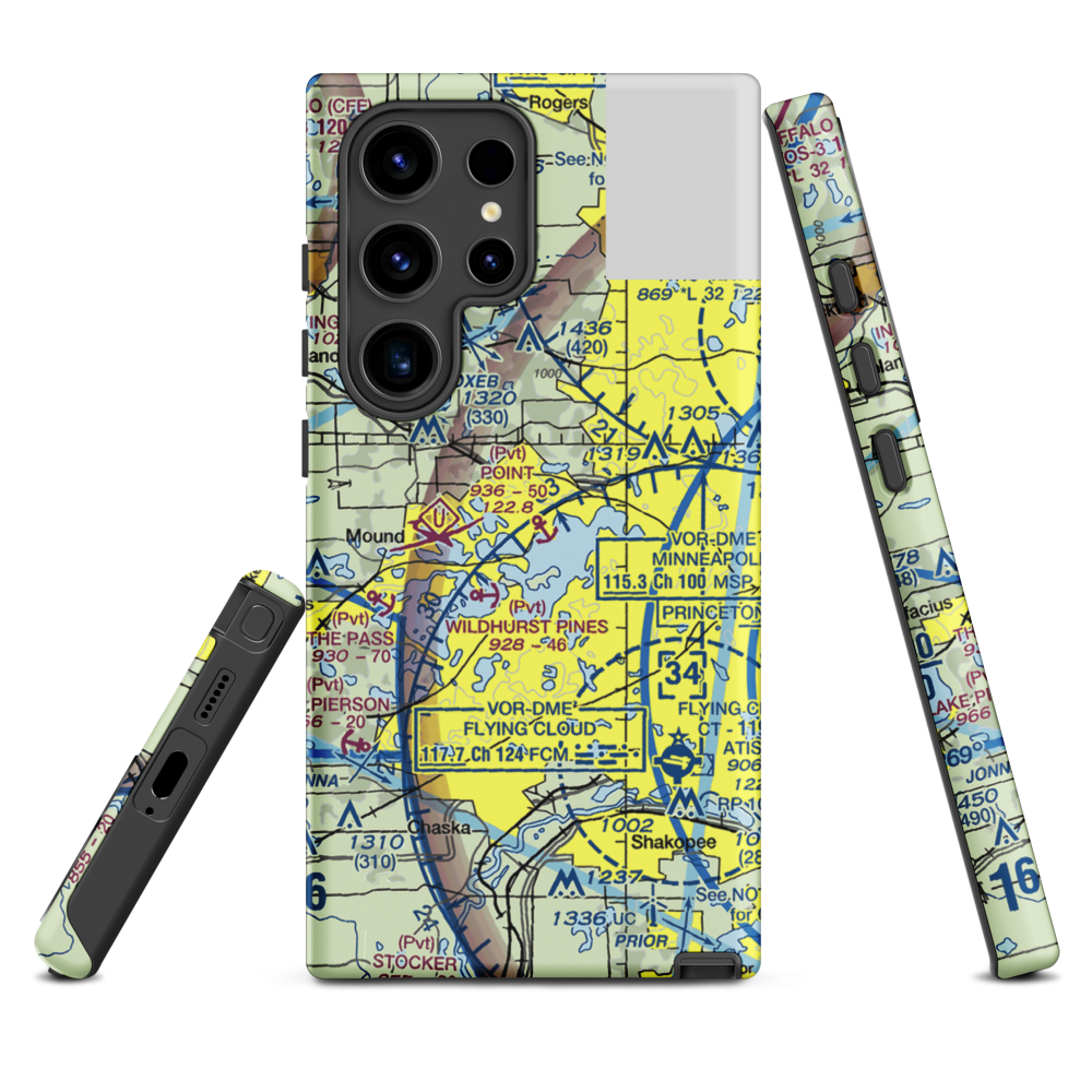 Point Seaplane Base (11MN) VFR Sectional Samsung Phone Case Samsung Galaxy S24 Ultra model shown