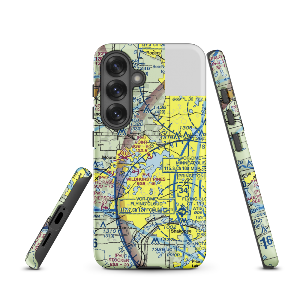 Point Seaplane Base (11MN) VFR Sectional Samsung Phone Case Samsung Galaxy S25 model shown