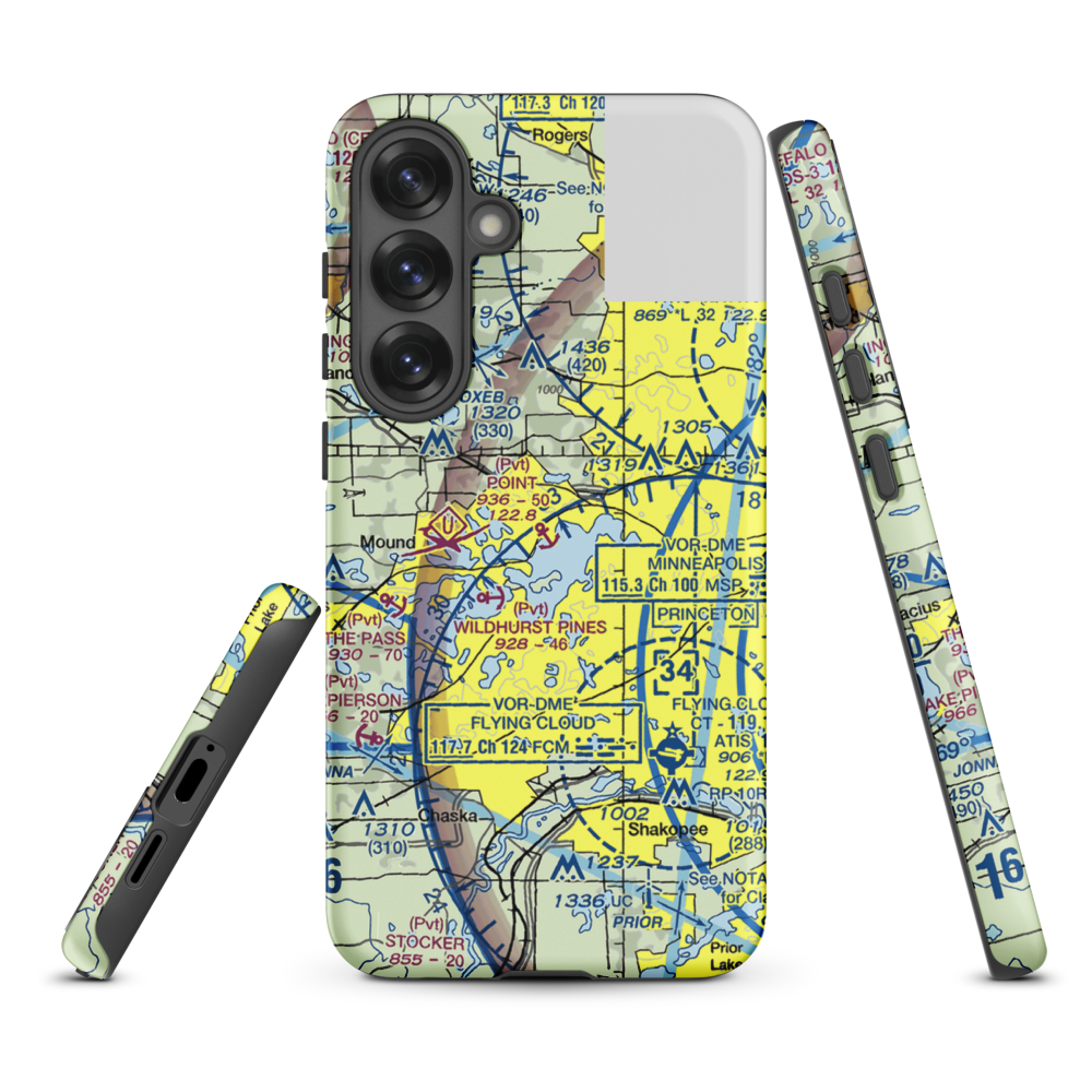 Point Seaplane Base (11MN) VFR Sectional Samsung Phone Case Samsung Galaxy S25 Plus model shown