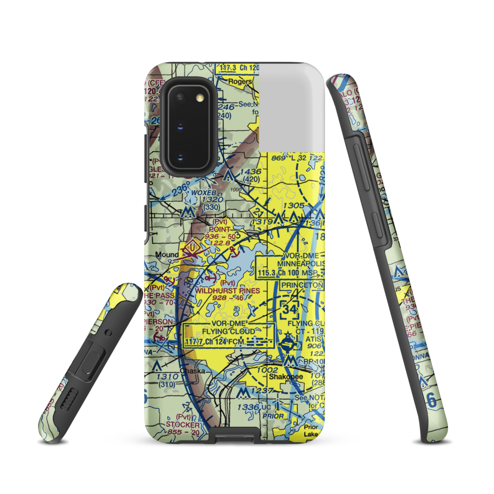 Point Seaplane Base (11MN) VFR Sectional Samsung Phone Case Samsung Galaxy S20 model shown