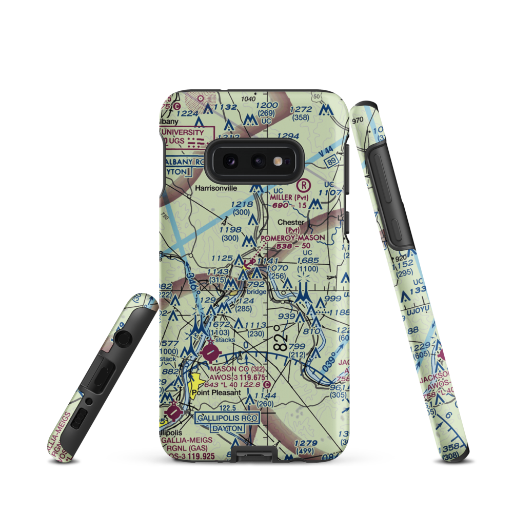 Pomeroy-Mason Seaplane Base (WV35) VFR Sectional Samsung Phone Case Samsung Galaxy S10e model shown