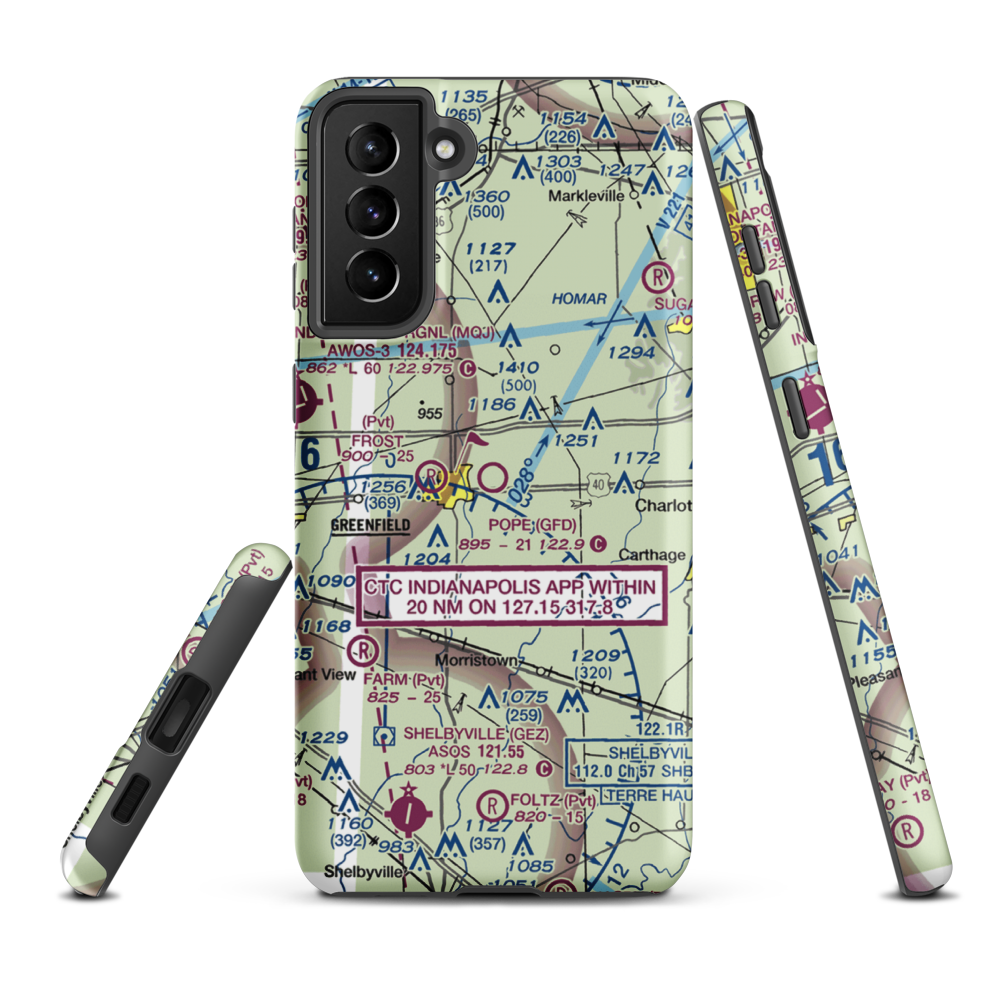 Pope Field (GFD) VFR Sectional Samsung Phone Case Samsung Galaxy S21 FE model shown