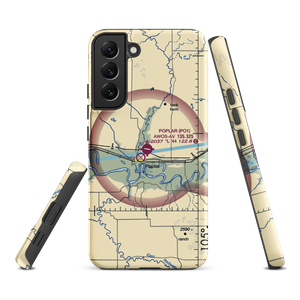 Poplar Muni Airport (PO1) VFR Sectional Samsung Phone Case