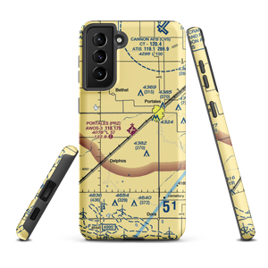 Portales Municipal Airport (PRZ) VFR Sectional Samsung Phone Case