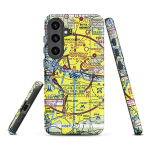 Portland International Airport (PDX) VFR Sectional Samsung Phone Case