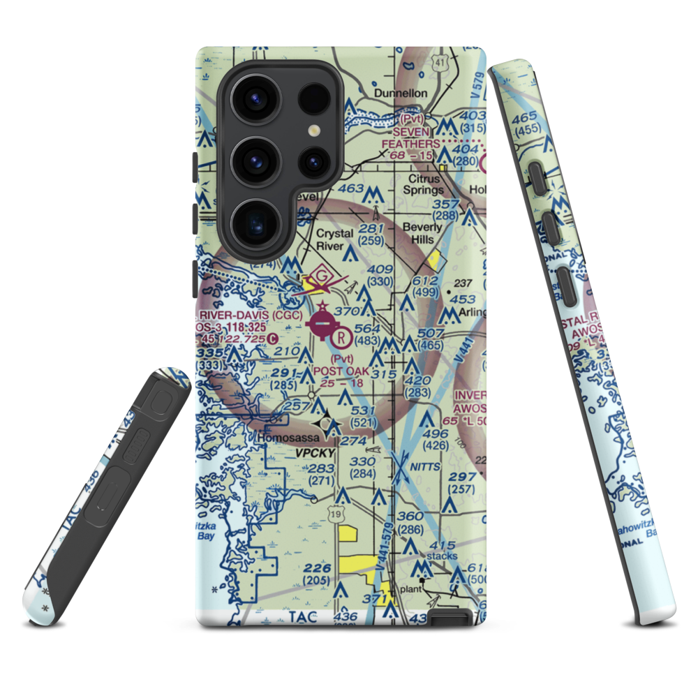 Post Oak Ranch Airport (1FA1) VFR Sectional Samsung Phone Case Samsung Galaxy S23 Ultra model shown
