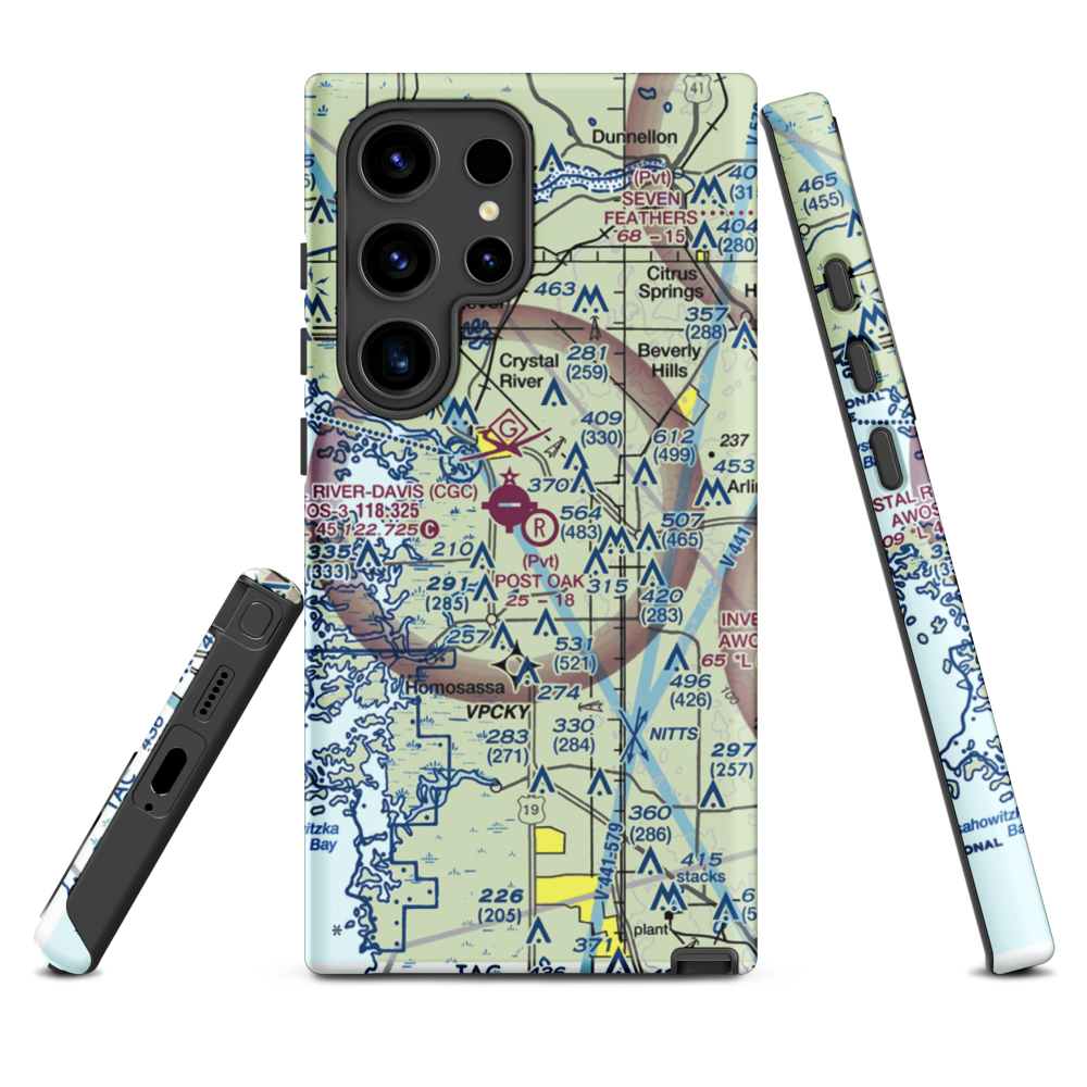 Post Oak Ranch Airport (1FA1) VFR Sectional Samsung Phone Case Samsung Galaxy S24 Ultra model shown