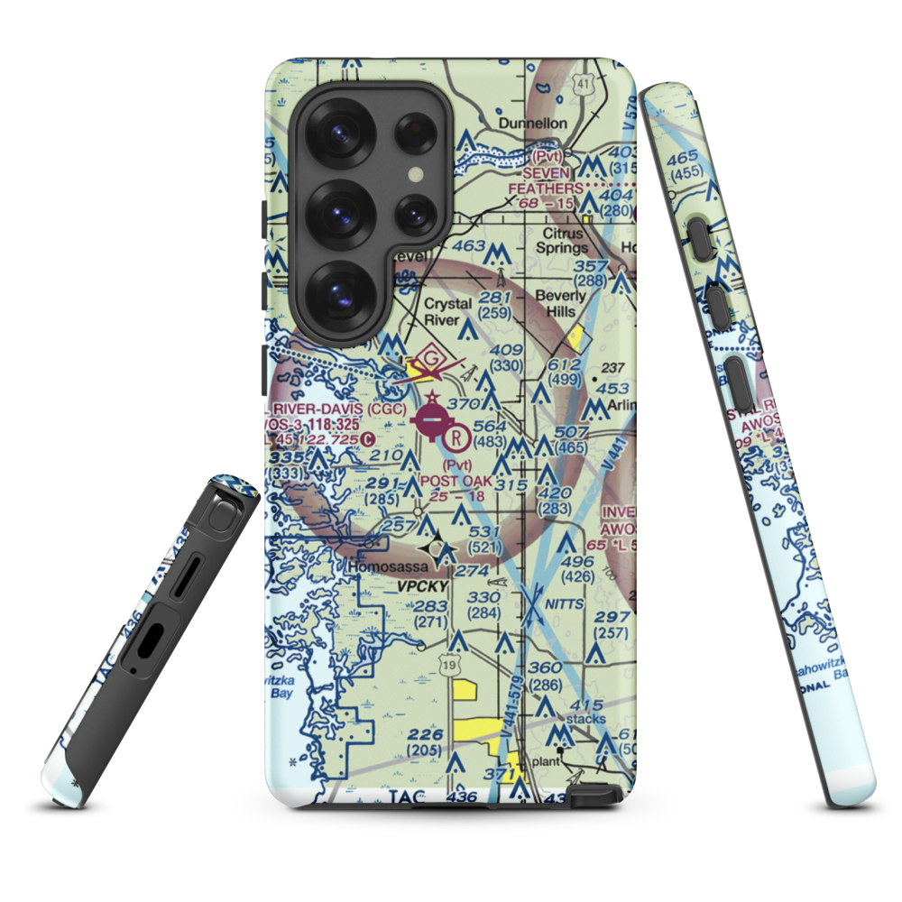 Post Oak Ranch Airport (1FA1) VFR Sectional Samsung Phone Case Samsung Galaxy S25 Ultra model shown