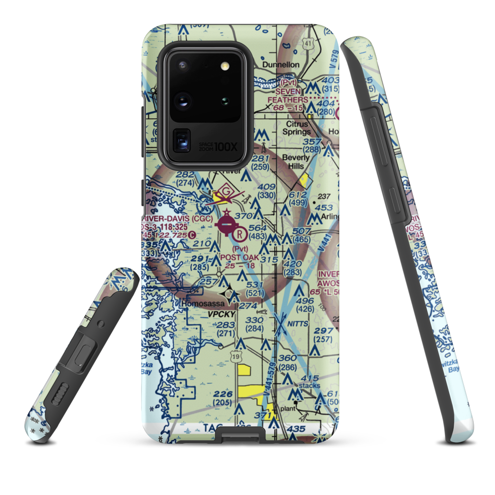 Post Oak Ranch Airport (1FA1) VFR Sectional Samsung Phone Case Samsung Galaxy S20 Ultra model shown