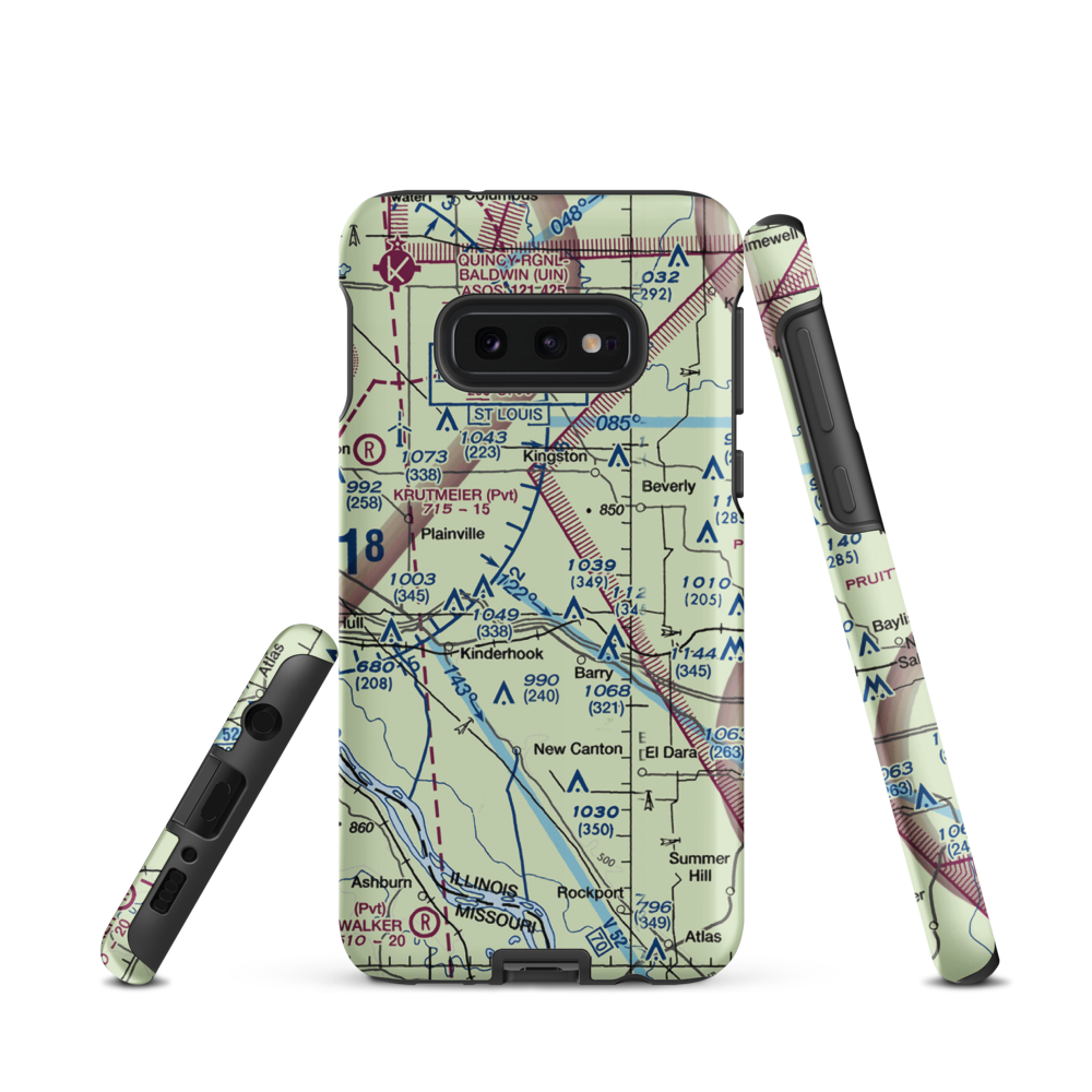 Potter Airport (44IS) VFR Sectional Samsung Phone Case Samsung Galaxy S10 Plus model shown