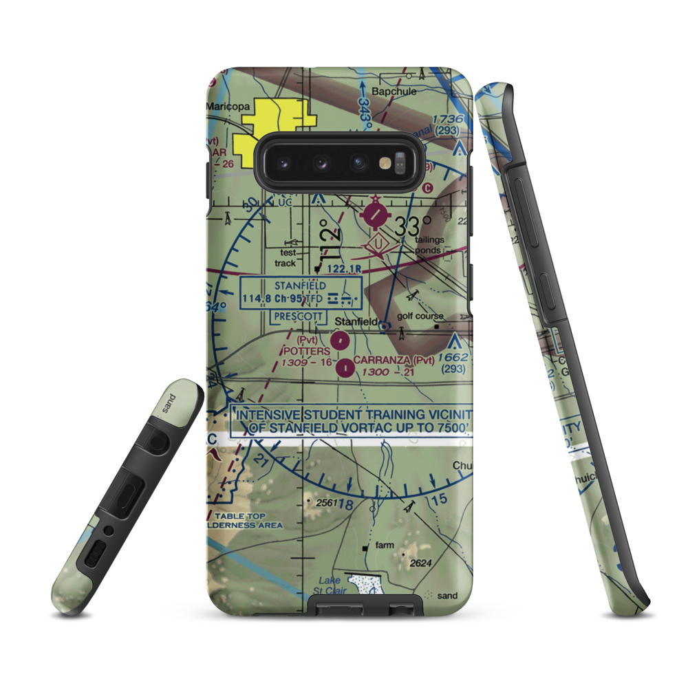 Potters Field (55AZ) VFR Sectional Samsung Phone Case Samsung Galaxy S10 Plus model shown