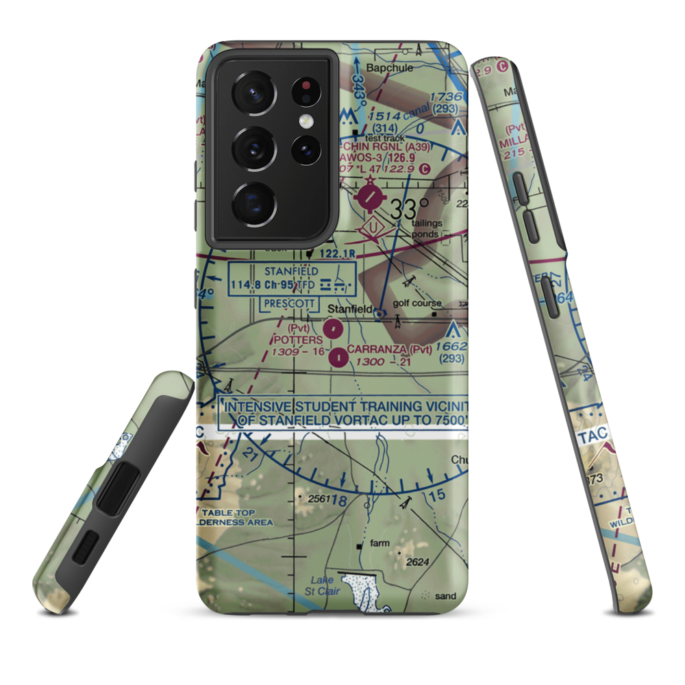 Potters Field (55AZ) VFR Sectional Samsung Phone Case Samsung Galaxy S21 Plus model shown