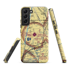 Powell Municipal Airport (POY) VFR Sectional Samsung Phone Case